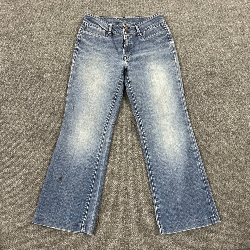 Banana Republic Jeans Womens Size 8 Blue Stretch Denim Bootcut Casual Stain